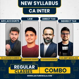 CA Inter Group - 1 Regular Online Combo Classes By CA Bhanwar Borana, CA Aakash Kandoi, CA Abhishek Bansal &amp; CA Amit Mahajan