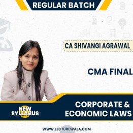 CA Shivangi Aggarwal Corporate & Economic Laws New Scheme Regular Online Classes For CMA Final: Pen Drive / Google Drive.