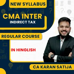 CMA Inter Indirect Tax Regular Online Classes By CA Karan Satija