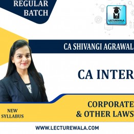 CA Inter Corporate & Other Laws Regular Course : Video Lecture + Study Material By CA Shivangi Aggarwal (for May 2023)