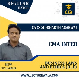 CMA Inter Law (New Syllabus) Batch By CA Siddharth Agarwal : Online Live Classes.