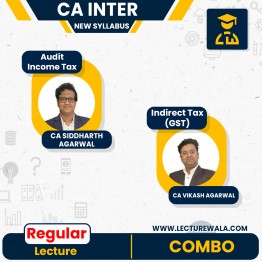 CA Inter New Scheme Audit and Taxation Full Course Combo By CA Siddharth Agarwal and CA Vikash Agarwal