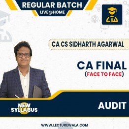 CA Final Audit (New Syllabus) Regular Batch By CA Siddharth Agarwal : Online Live Classes.