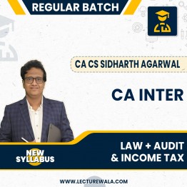 CA Inter New Scheme Law, Income Tax and Audit Full Course Combo By CA Siddharth Agarwal