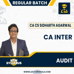 CA Inter Audit (New Syllabus) Regular Batch By CA Siddharth Agarwal : Online Live Classes.