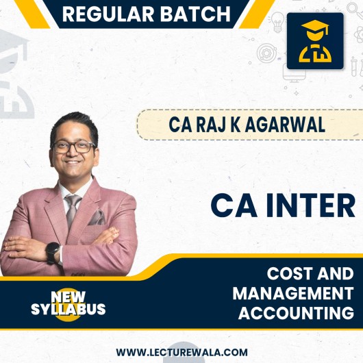 CA Inter New Syllabus Cost & Management Accounting Regular Course By CA Raj K Agrawal: Pen drive / Online Classes