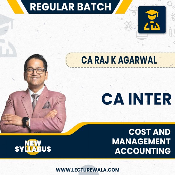 CA Inter New Syllabus Cost & Management Accounting  Regular Course By CA Raj K Agrawal: Pen drive / Online Classes