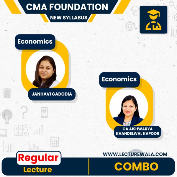 CMA Foundation New Syllabus Paper 4 – Fundamentals of Business Economics And Management Regular Course By CA Aishwarya Khandelwal Kapoor, Janhavi Gadodia: Pen Drive / Online Classes