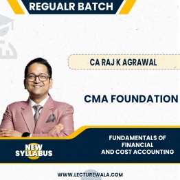 CMA Foundation New Syllabus Paper 2 – Fundamentals of Financial and Cost Accounting Regular Course By CA Raj K Agrawal: Pen Drive / Online Classes