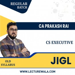 CS Executive Module I Old Syllabus Jurisprudence, Interpretation & General Laws Regular Classes By CA Prakash Rai : Pen Drive Online Classes