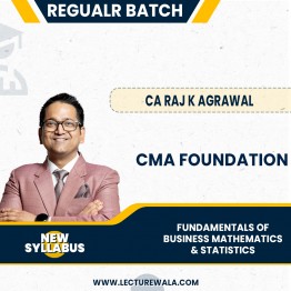 CMA Foundation New Syllabus Paper 3 – Fundamentals of Business Mathematics & Statistics Regular Course By CA Raj K Agrawal: Pen Drive / Online Classes