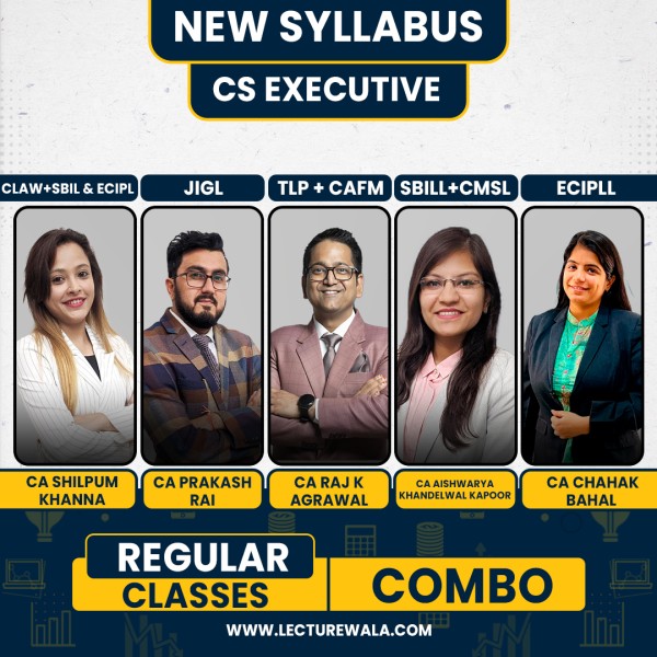 Study At Home Both Module I & II - All Subjects Regular Online Combo Classes For CS Executive (2022 New Syllabus)