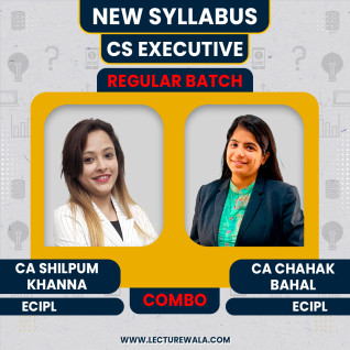 CA Chahak Bahal & CA Shilpum Khanna Module II New Syllabus Economic, Commercial & Intellectual Property Laws Regular Online Classes For CS Executive CA Chahak Bahal & CA Shilpum Khanna Module II New Syllabus Economic, Commercial & Intellectual Property Laws Regular Online Classes For CS Executive