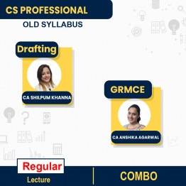 CS Professional Module I Old Syllabus Paper 1 & 3 Combo – Governance, Risk Management, Compliance and Ethics & Drafting, Pleadings and Appearances Regular Classes by CA Anshika Agarwal & CA Shilpum Khanna : Pen Drive / Online Classes
