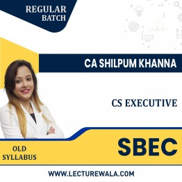 CS Executive (Old Syllabus) Setting up of Business Entities and Closure Regular Classes By CA Shilpum Khanna : Pen Drive Online Classes