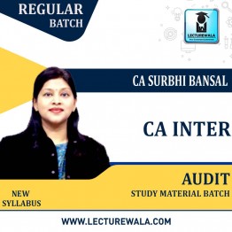 CA Inter Study Material Batch Regular Course Pre Booking : Video Lecture + Study Material By CA Surbhi Bansal (For Nov 2022 / MAY 2023)