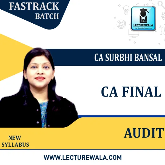 CA Final Audit Crash Course By CA Surbhi Bansal : Pen Drive / Online Classes