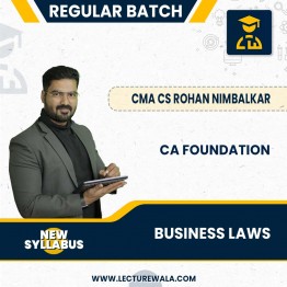 CA Foundation New Syllabus Business Laws Regular batch By CMA CS Rohan Nimbalkar: Online Classes