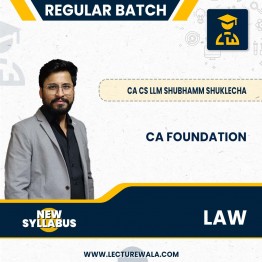 CA Foundation New Syllabus Business Laws Regular batch By CA CS Shubham Shukhlecha: Online Classes