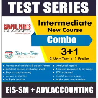 CA Inter EIS SM & Adv. Accounting Test Series Combo : By CA Anand Bhangariya & CA Swapnil Patni : Online test series CA Inter EIS SM & Adv. Accounting Test Series Combo : By CA Anand Bhangariya & CA Swapnil Patni : Online test series