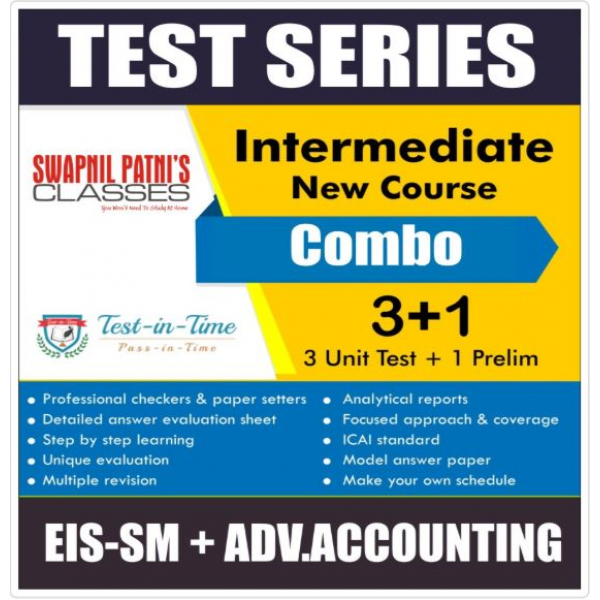 CA Inter EIS SM & Adv. Accounting Test Series Combo : By CA Anand Bhangariya & CA Swapnil Patni : Online test series