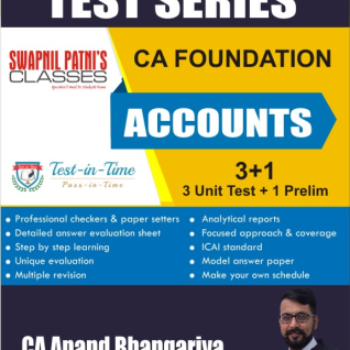 CA Foundation Accounts Test Series : By CA Anand Bhangariya (For Nov 2022) CA Foundation Accounts Test Series : By CA Anand Bhangariya (For Nov 2022)