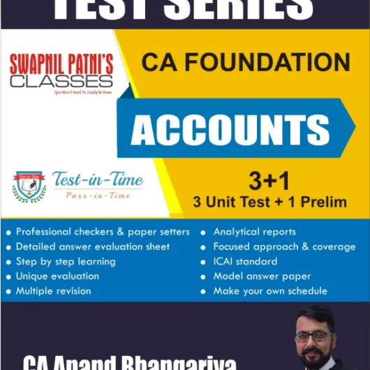 CA Foundation Accounts Test Series : By CA Anand Bhangariya (For Nov 2022)