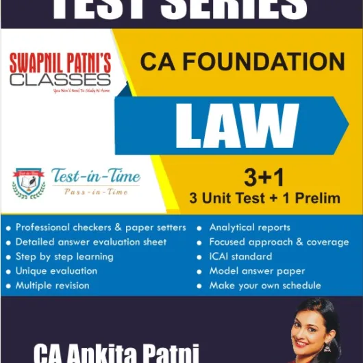 CA Foundation Law Test Series By CA Ankita Patni : TEST SERIES CA Foundation Law Test Series By CA Ankita Patni : TEST SERIES