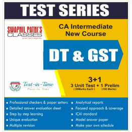 CA Inter Taxation Test Series : By CA Pooja Kamdar Date  (For Nov. 2021,May 2022 & Nov 2022)