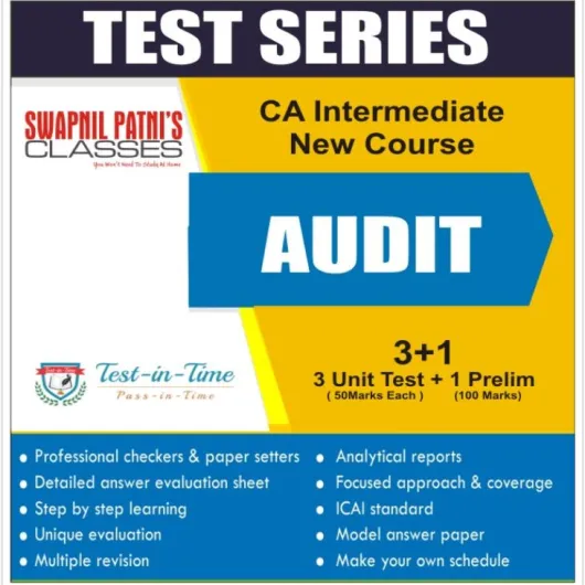 CA Inter Audit Test Series : CA Harshad Jaju (For Nov 2022)