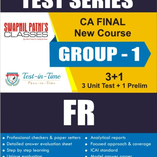 CA Final FR Regular Course Test Serial : CA Swapnil Patni (For Nov. 2020 and May 2021)