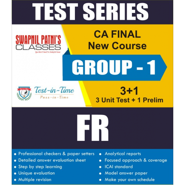 CA Final FR Regular Course Test Serial  : CA Swapnil Patni (For Nov. 2020 and May 2021)