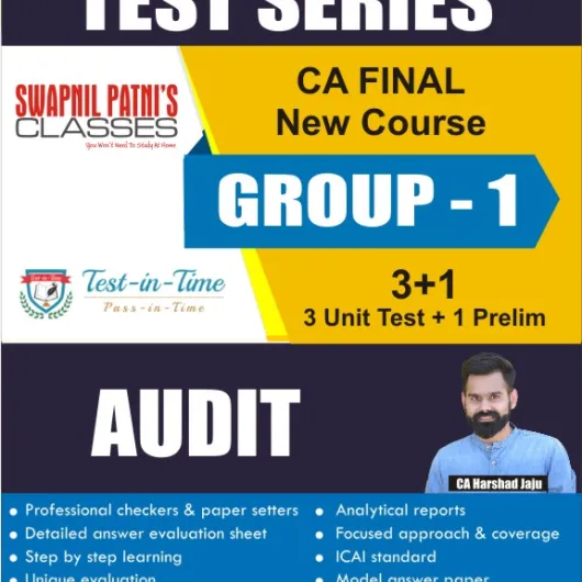 CA Final Audit Regular Course Test Serial : CA Harshad Jaju (For Nov. 2020 ,May 2021 & Nov 2022)