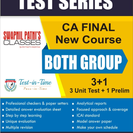 CA Final Both Group Regular Course combo Test Serial : SPC (For Nov. 2020 and May 2021)