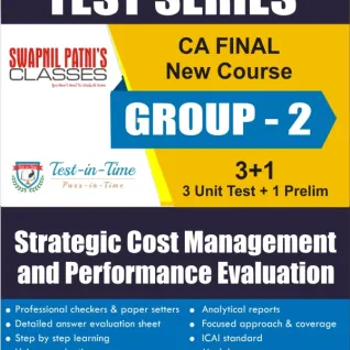 CA Final Group 2 Strategic Cost Management and Performance Evaluation Regular Course Test Serial : SPC (For MAY 2021 TO NOV.2021) CA Final Group 2 Strategic Cost Management and Performance Evaluation Regular Course Test Serial : SPC (For MAY 2021 TO NOV.2021)
