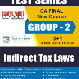 CA Final Group 2 Indirect Tax Laws Regular Course Test Serial : SPC (For MAY 2021 TO NOV.2021) CA Final Group 2 Indirect Tax Laws Regular Course Test Serial : SPC (For MAY 2021 TO NOV.2021)
