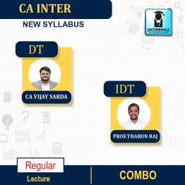 CA Inter Direct & Paper-4B Indirect Tax Laws Regular Course : Video Lecture + Study Material By CA Vijay Sarda & Prof.Tharun Raj (For May / Nov  2023)