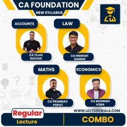 CA Foundation Combo Complete Full Lectures Pendrive / Online Classes. New Syllabus