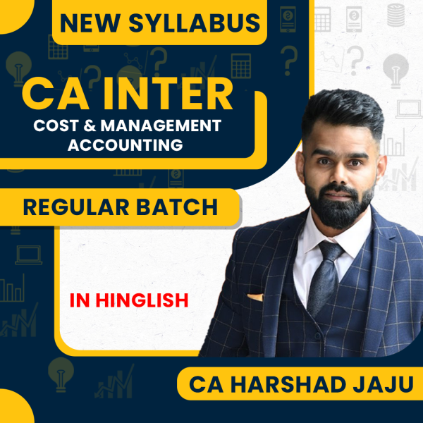 CA Harshad Jaju Cost & Management Accounting Regular Online Classes For CA Inter : Google Drive / Pen Drive Classes