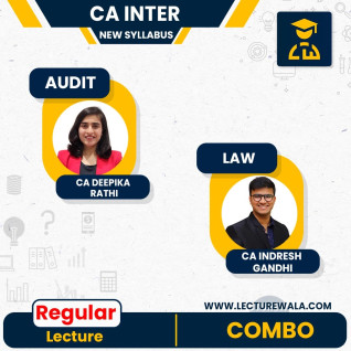 CA Inter New Syllabus Law & Audit New Scheme Live @ home Regular Batch By CA Indresh Gandhi & CA Deepika Rathi : Online Classes CA Inter New Syllabus Law & Audit New Scheme Live @ home Regular Batch By CA Indresh Gandhi & CA Deepika Rathi : Online Classes