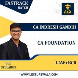 CA Foundation law & BCR - Fastrack Batch By CA Indresh Gandhi  : Online Classes