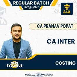 CA Inter Costing New Scheme Regular Batch By CA. PRANAV POPAT  : Online Classes