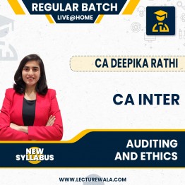 CA Inter Auditing And Ethics New Scheme Regular Batch By CA DEEPIKA RATHI  : Online Classes