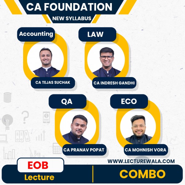 CA Foundation New Syllabus All Subject Combo Exam Oriented LIVE Batch By Ultimate CA: Live Online Classes