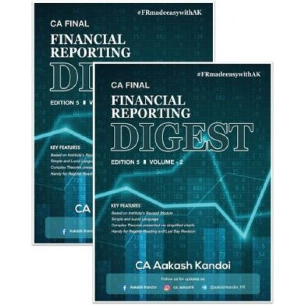 CA Final Financial Reporting Concept Book (Vol 01 and 02) By CA Aakash Kandoi (Applicable for May 2023 Exam)