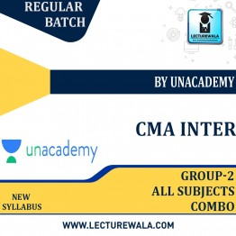 CMA Inter Group-2  All Subject Combo Regular Course : Video Lecture +  Study Material  By Unacademy (By  Dec 2022 )