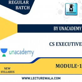 CS Executive Module One  All Subject Combo Regular Course : Video Lecture +  Study Material  By Unacademy (By  Dec 2022 )