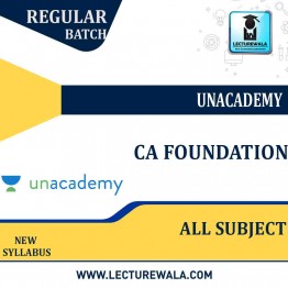 CA Foundation All Subject Regular Course : Video Lecture +  Study Material  By Unacademy (By Nov 2022 & May 2023)
