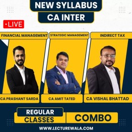 CA Inter Combo GST, FM, SM By Prashant Sarda, Vishal Bhattad & Amit Tated