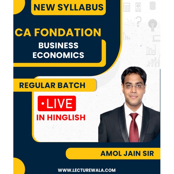 CA Foundation  Business Economics PARAM LIVE At Home Batch Study Material Batch by Pavan Sir : Live Online Classes